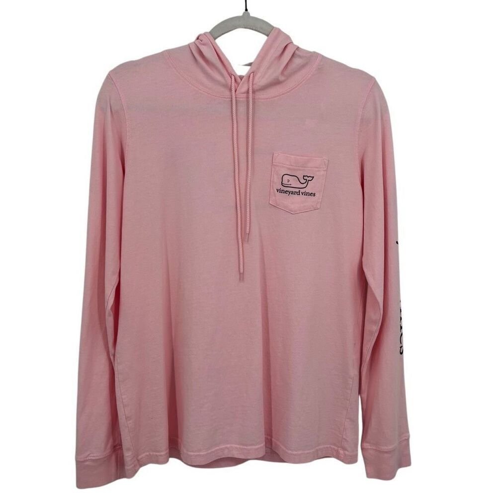 Vineyard Vines Long Sleeve Hoodie Tee Shirt Pink Size Small